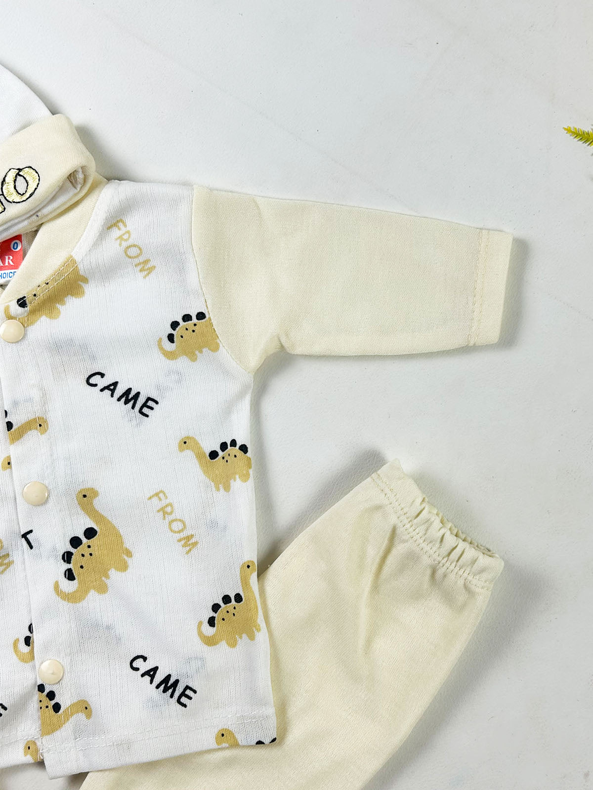0Mth - 3Mth Dino Yellow 5Pcs Gift Set For Newborn NBGS414