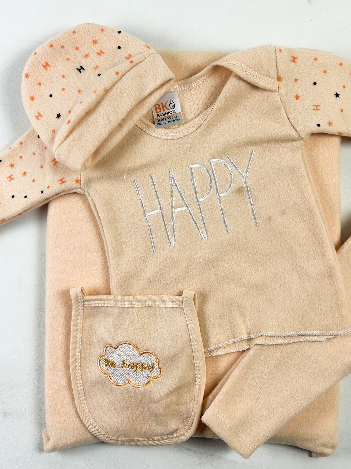 0Mth - 3Mth Happy Brown 8Pcs Fleece Gift Set For Newborn NBGS408