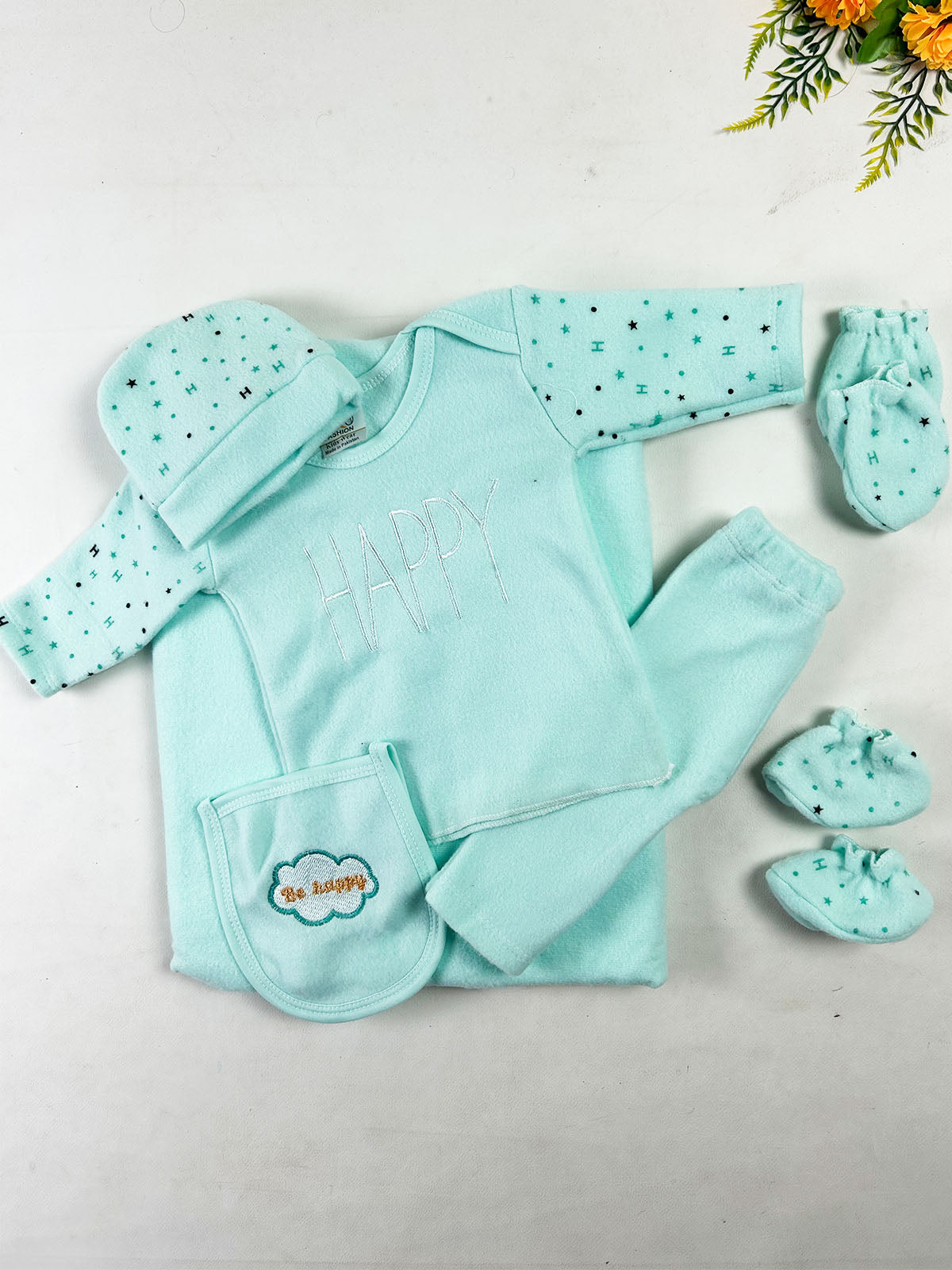 0Mth - 3Mth Happy Green 8Pcs Gift Set For Newborn NBGS409
