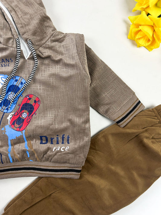 2Yrs - 5Yrs Drift Light Brown Suit For Kids BS810