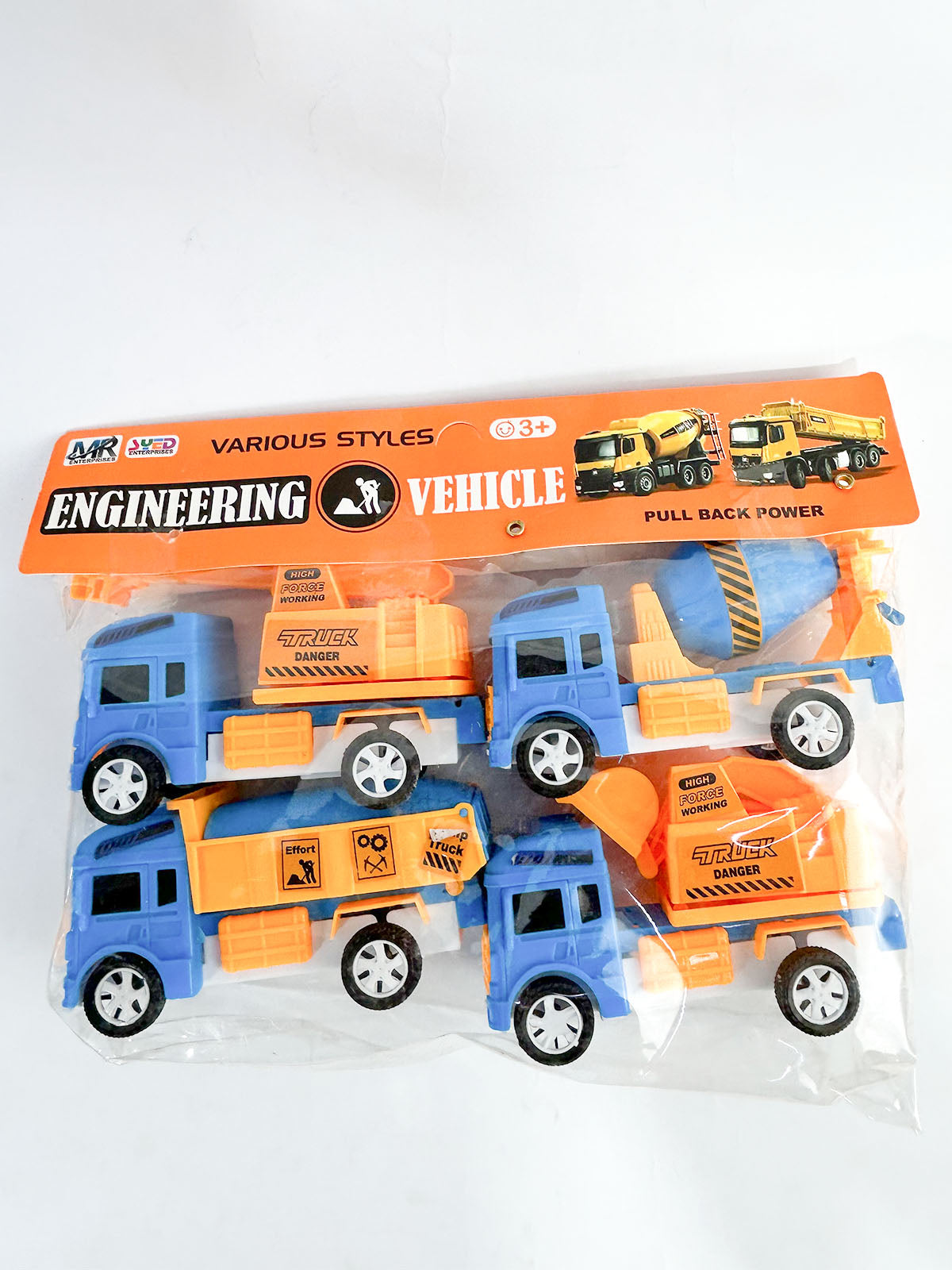 Pack of 4 Engineering Vehicles Truck