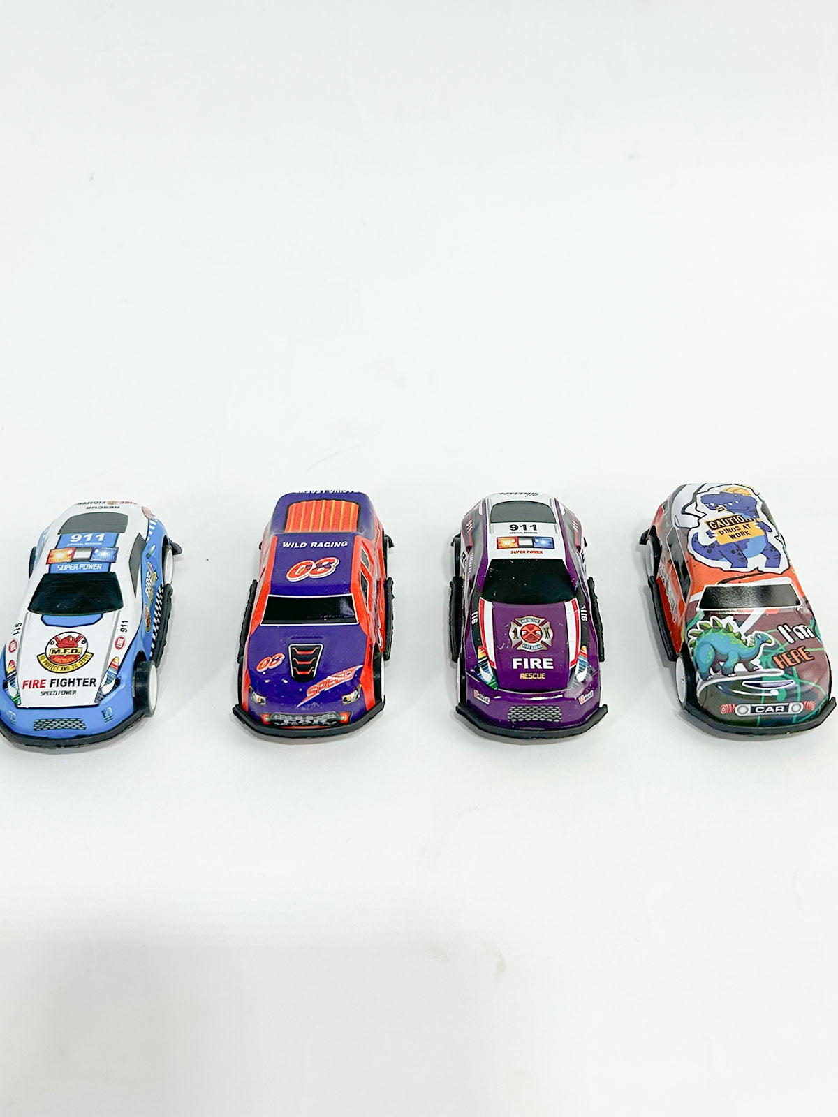 4 Pcs Die Cast Metal Cars For Kids