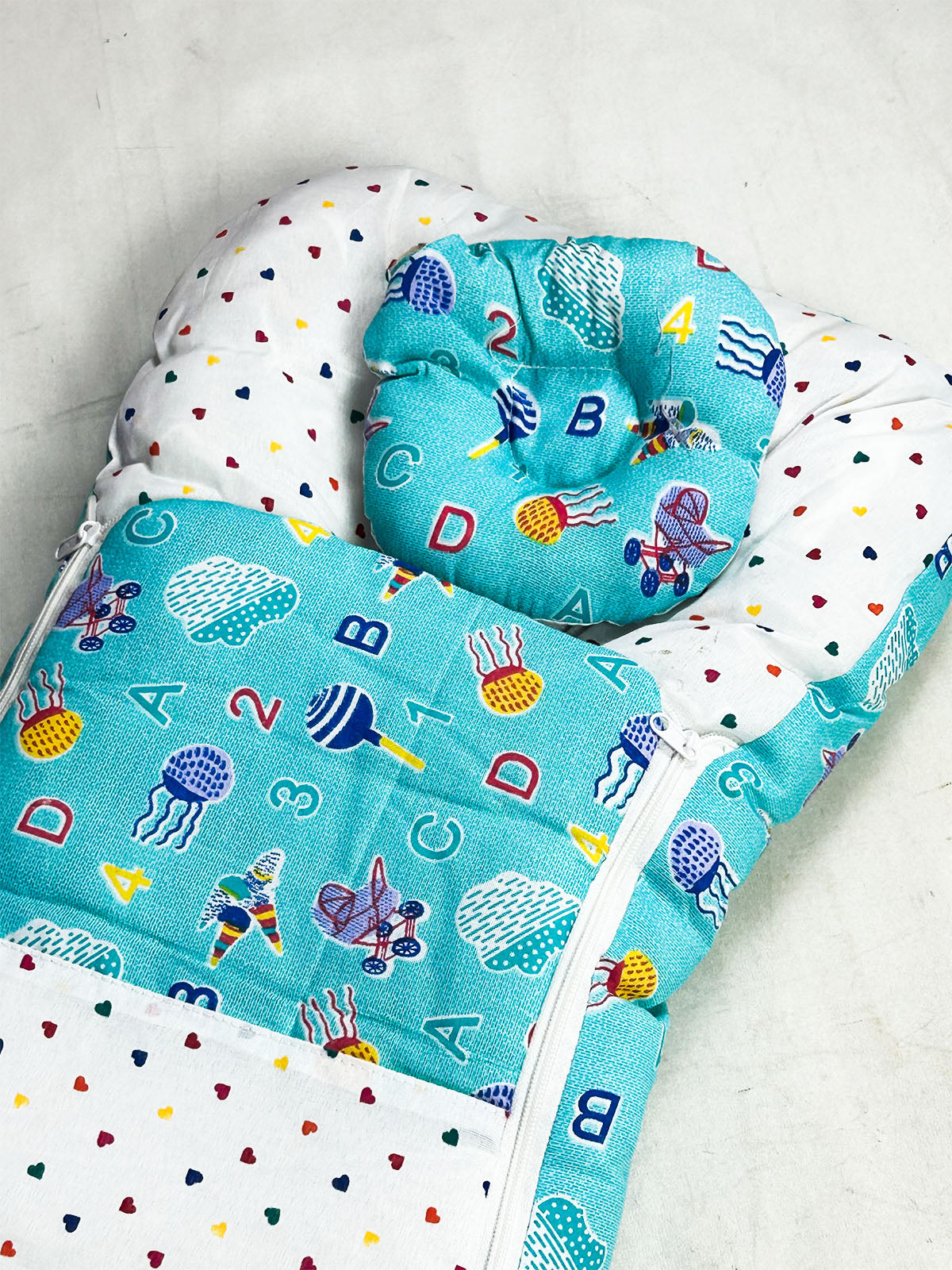 0Mth - 3Mth Light Sea Blue 2Pcs Gift Set for Newborn NBGS397