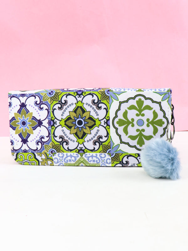 Printed Zipped Wallet for Girls 35