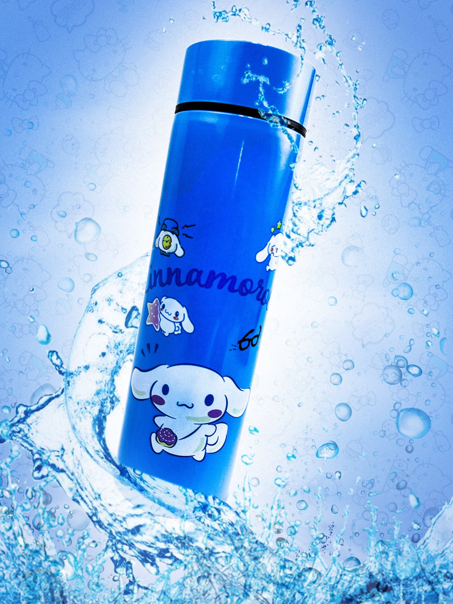 Sea Blue Stainless Steel Cinnamo roll Bottle 500 ML D-75