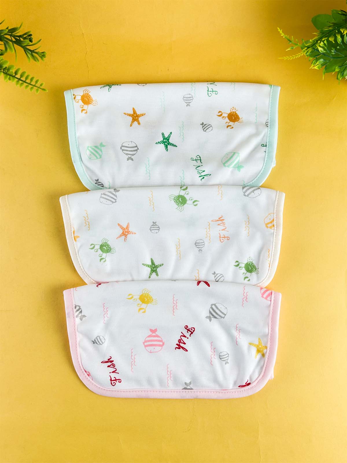 Pack Of 3 Face Towels/Napkins For Newborn D10