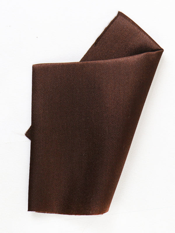 Plain Pocket Square for Men's Dark Brown