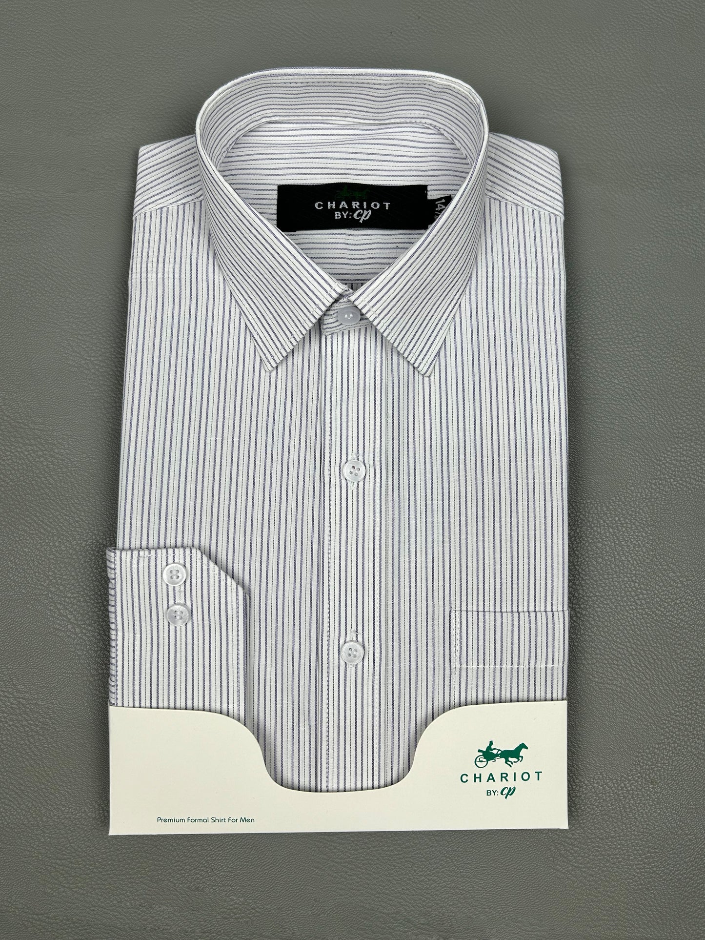 Purple Lines Formal Dress Shirt For Men MFS183