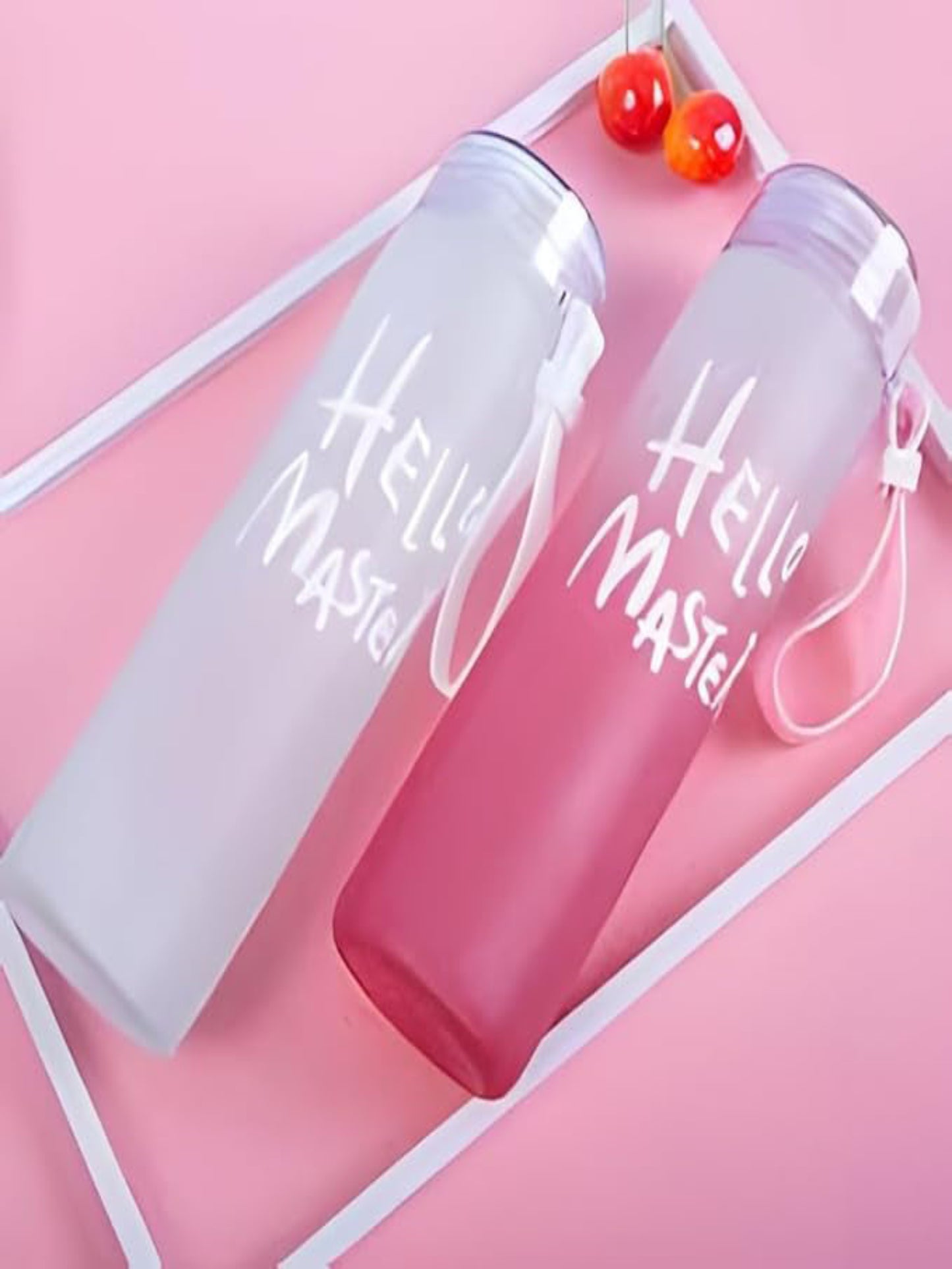 Gradient Color Glass Water Bottle - 480ML