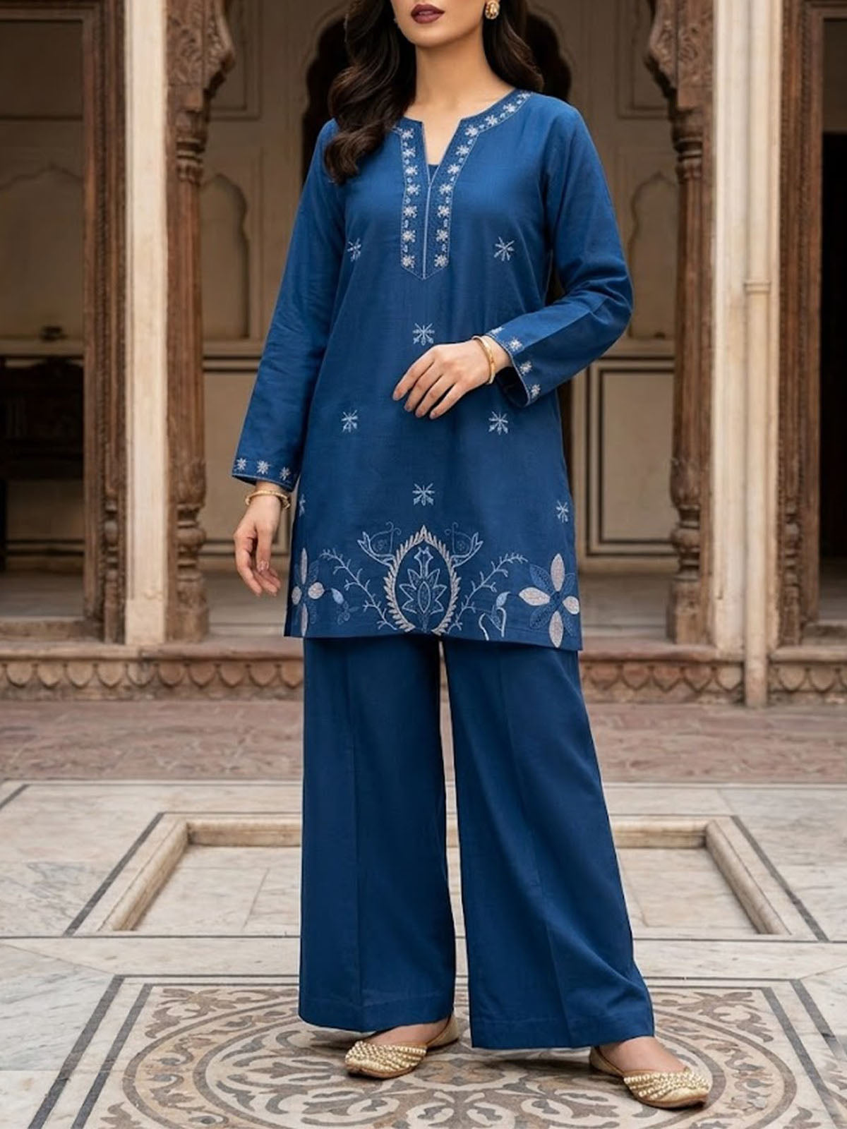 2Pc Co-Ord Set for Girls/Women Blue WCS10
