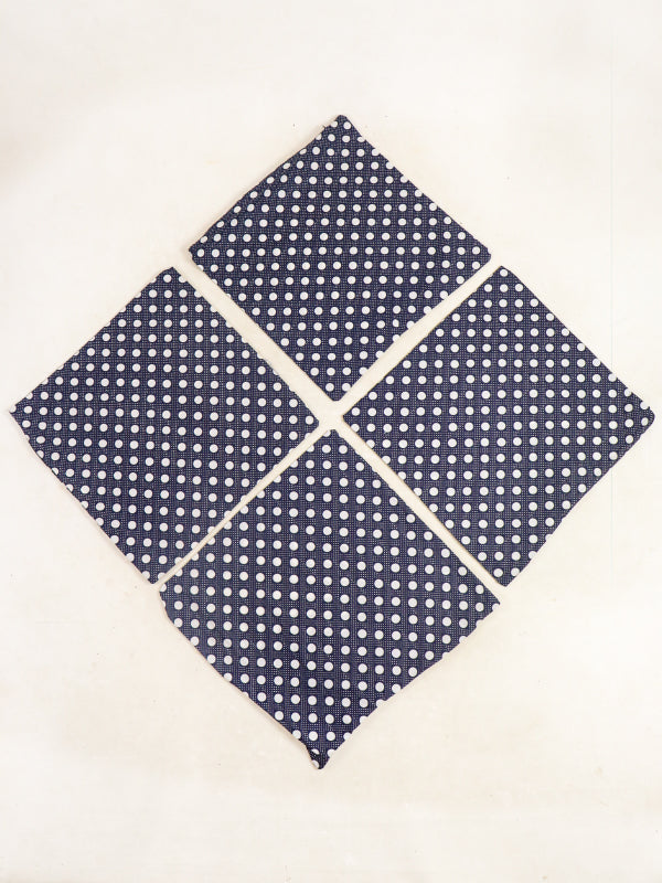 Dark Blue Pack Of 4 Cotton Pillow/Cushion Cover 15" x 15"