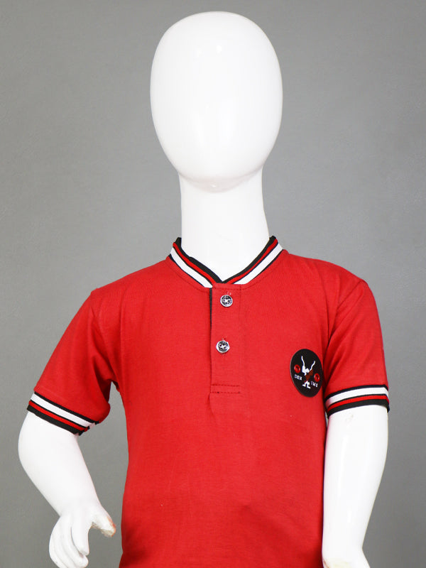 TB Boy T-Shirt 3 Yrs - 8 Yrs Red