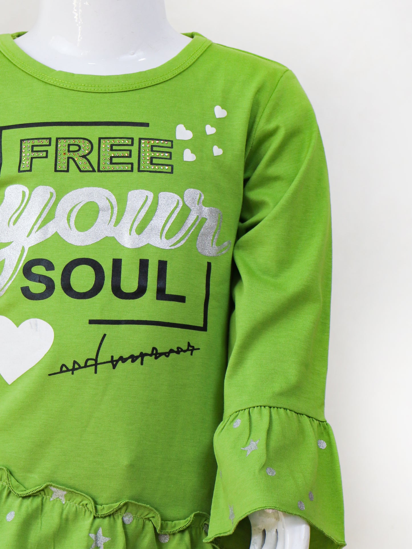 GTS08 SK Full Sleeves Girls T-Shirt 1Yr - 4Yrs Soul Green