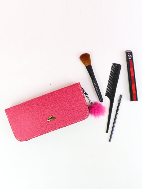 Printed Zipped Wallet for Girls 37