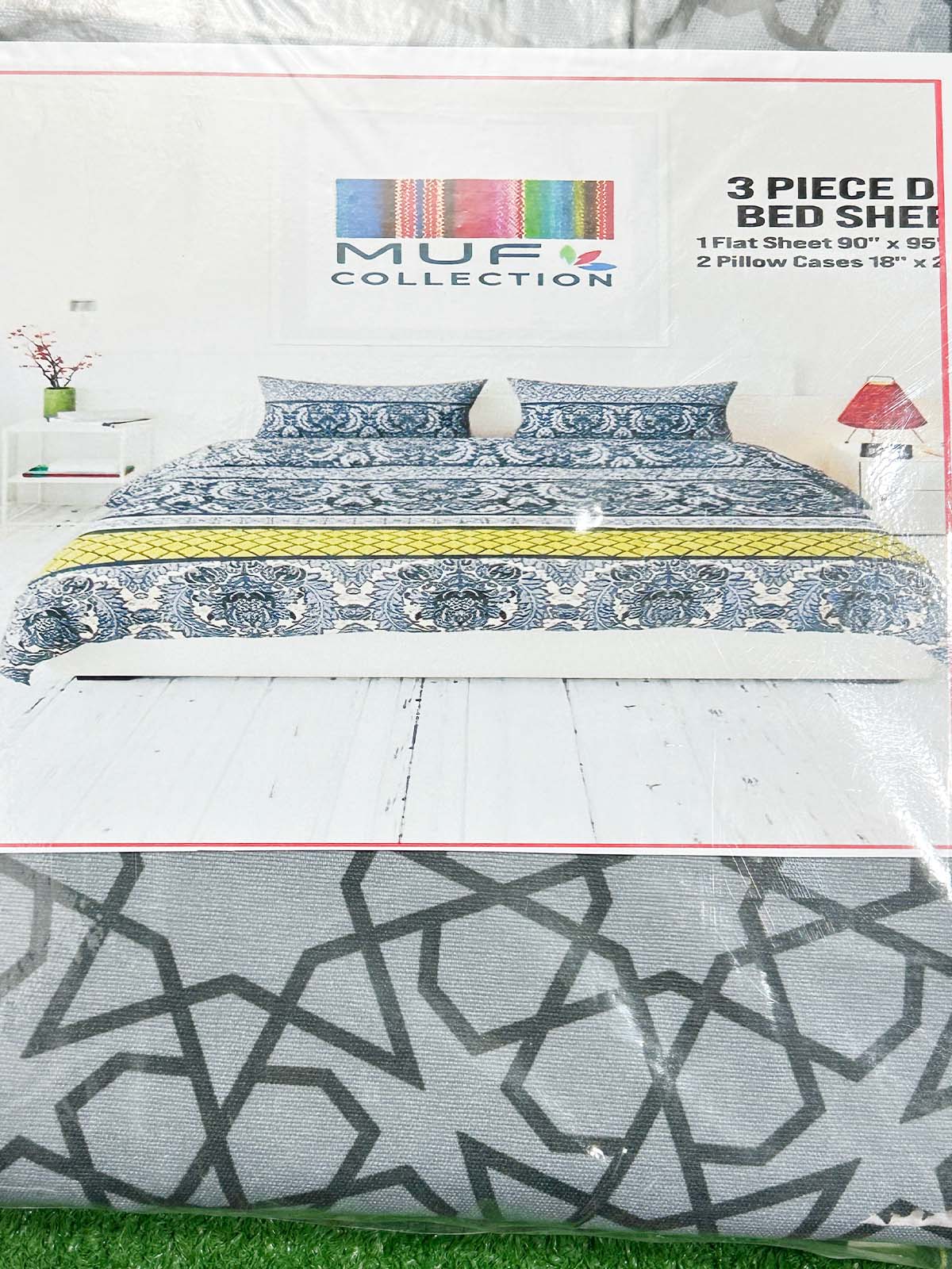 3Pc Double Bed Sheet BS114