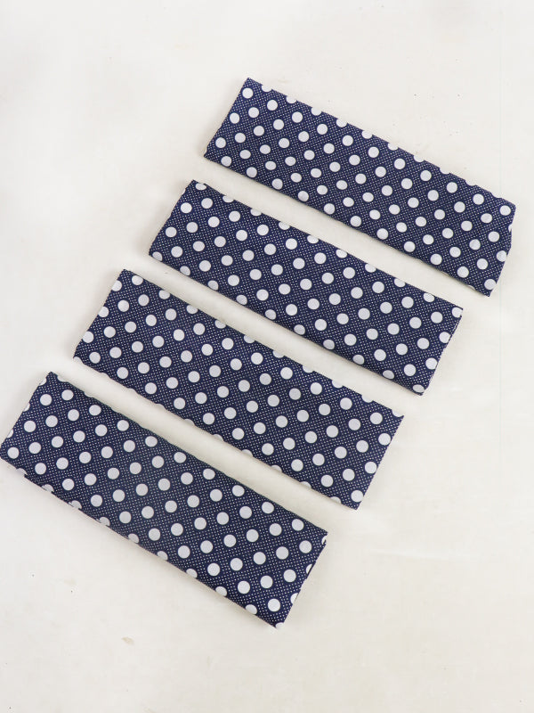 Dark Blue Pack Of 4 Cotton Pillow/Cushion Cover 15" x 15"