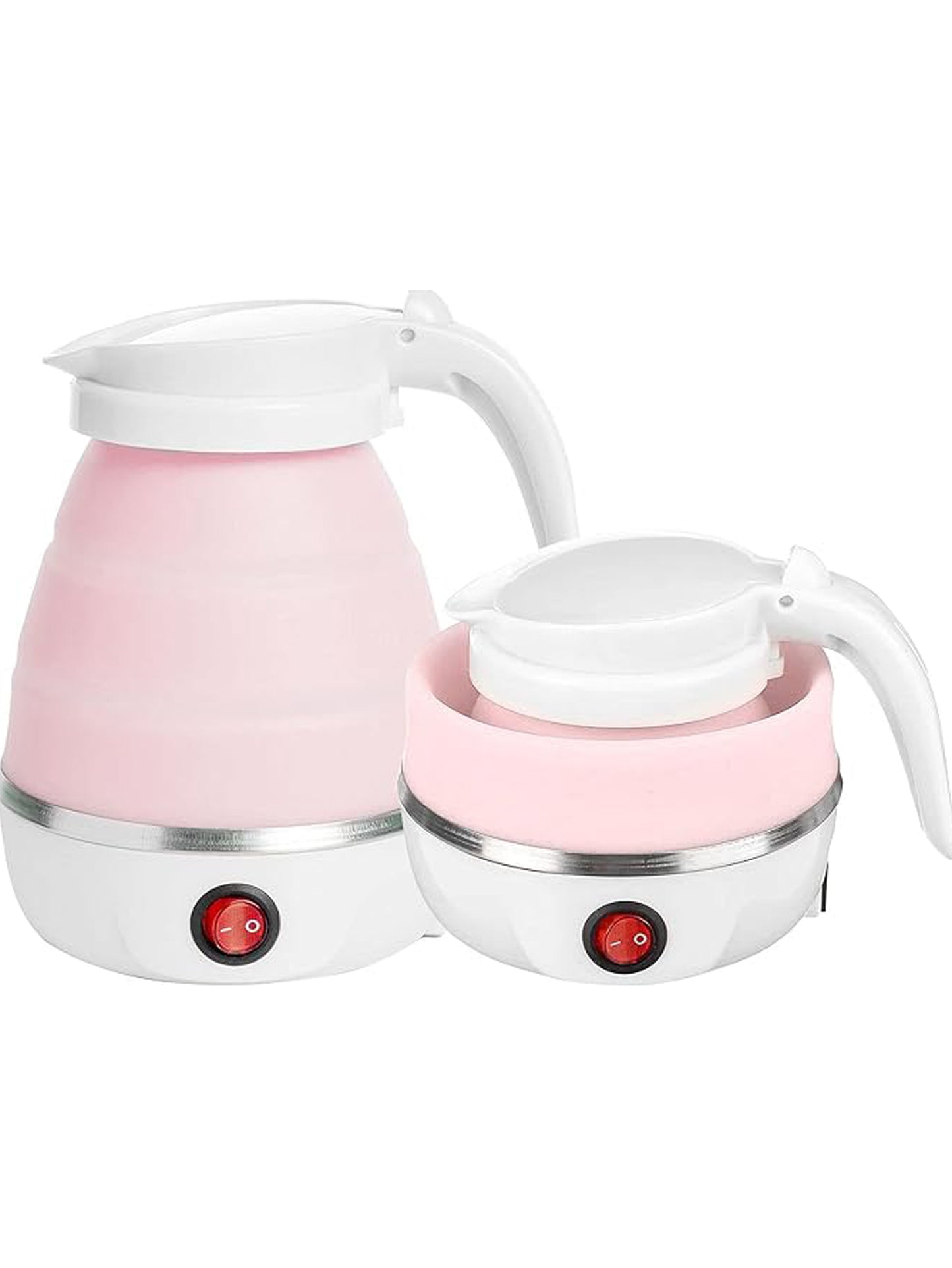 Travel Collapsible, Portable, Foldable Mini Electric Kettle Pink - 600ML