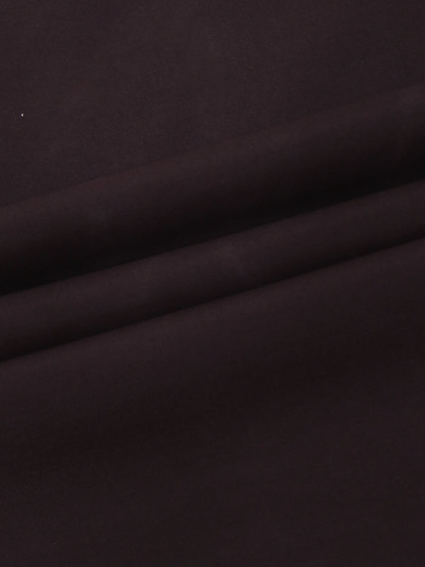 Men's Unstitched Kameez Shalwar Fabric Plain Dark Brown MUF84