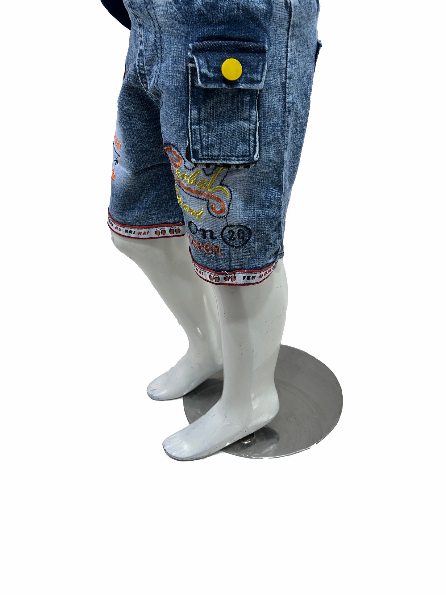 1.5Yrs - 4Yrs Fashion Blue Denim Jeans Short For Boys BJS07
