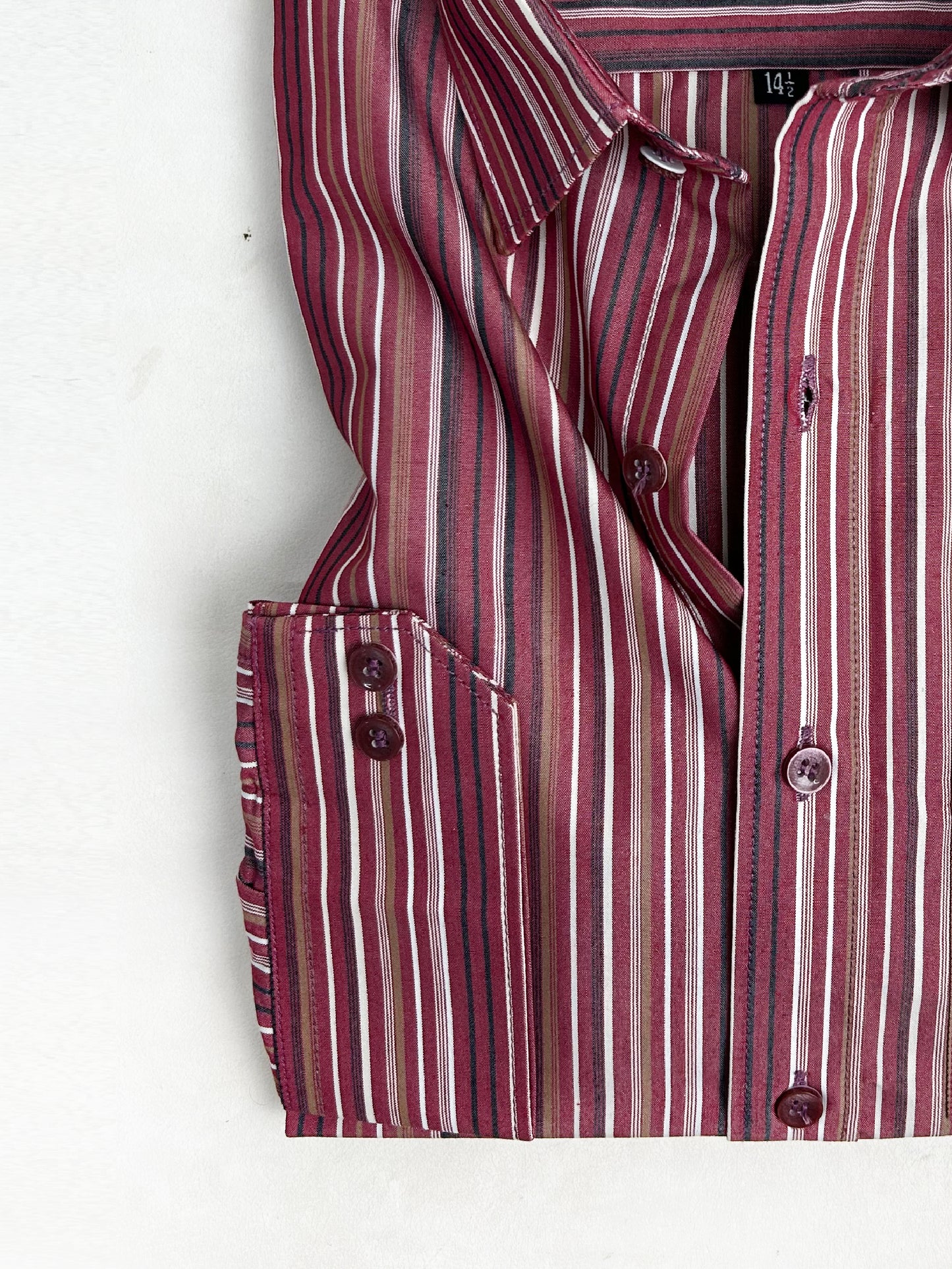 Maroon Lines Formal Dress Shirt For Men AN MFS110