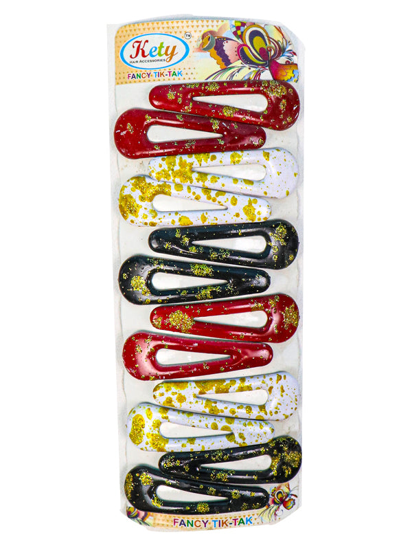 Pack of 12 Girl's Hairpins Multicolor & Multidesign H-003