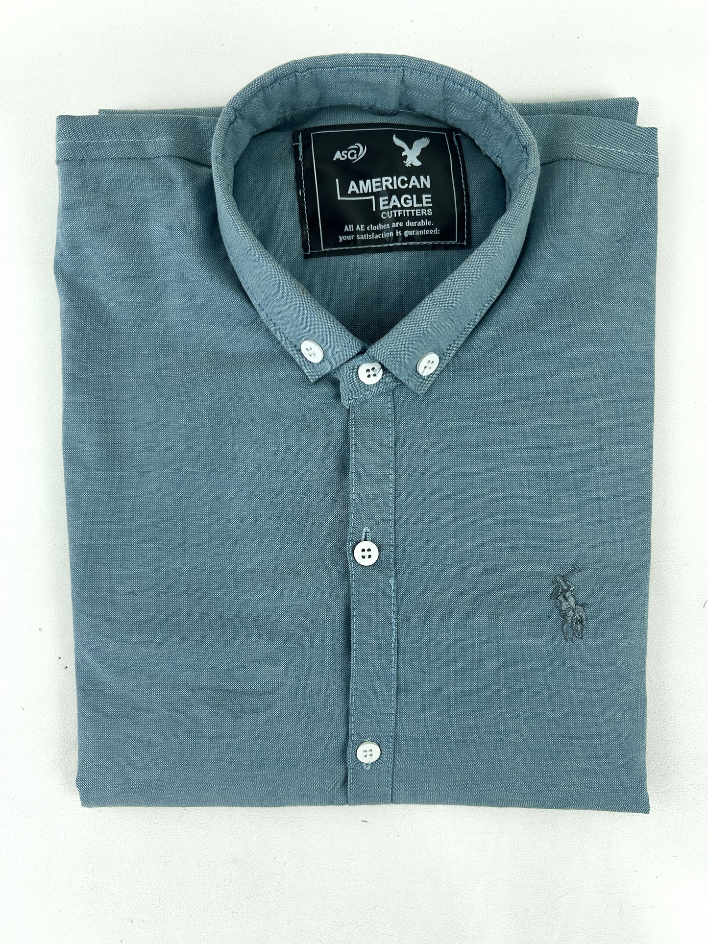 Blue Shade Chambray Casual Shirt For Men MCS96