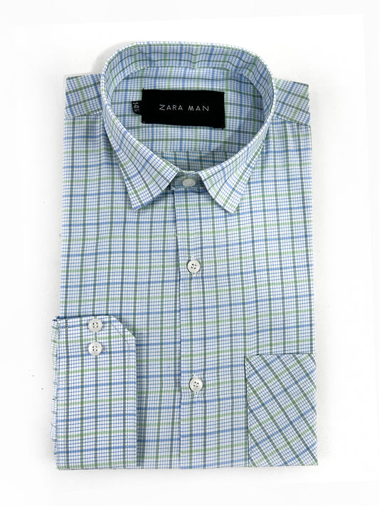 Ferozi Checks Formal Dress Shirt For Men MFS342