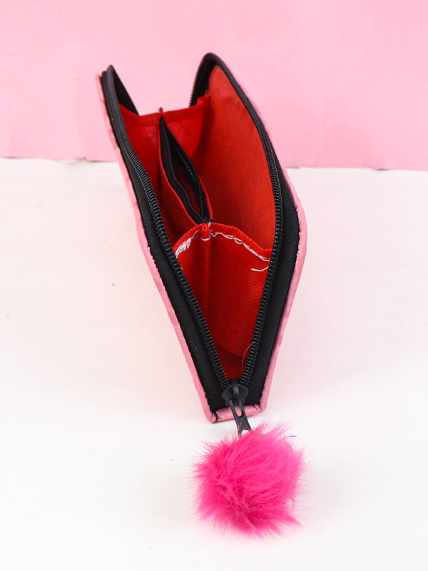 Printed Zipped Wallet for Girls 40