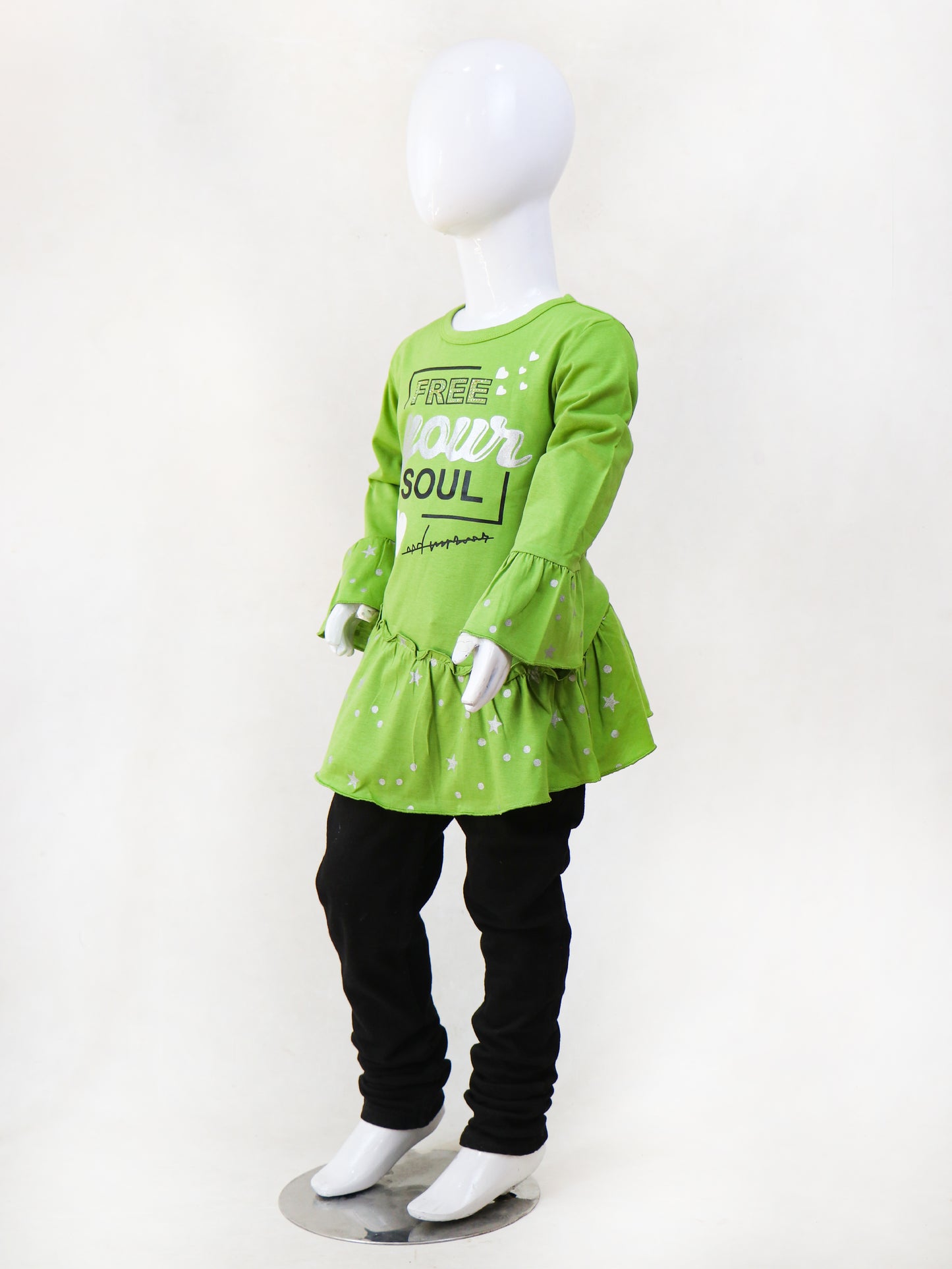 GTS08 SK Full Sleeves Girls T-Shirt 1Yr - 4Yrs Soul Green