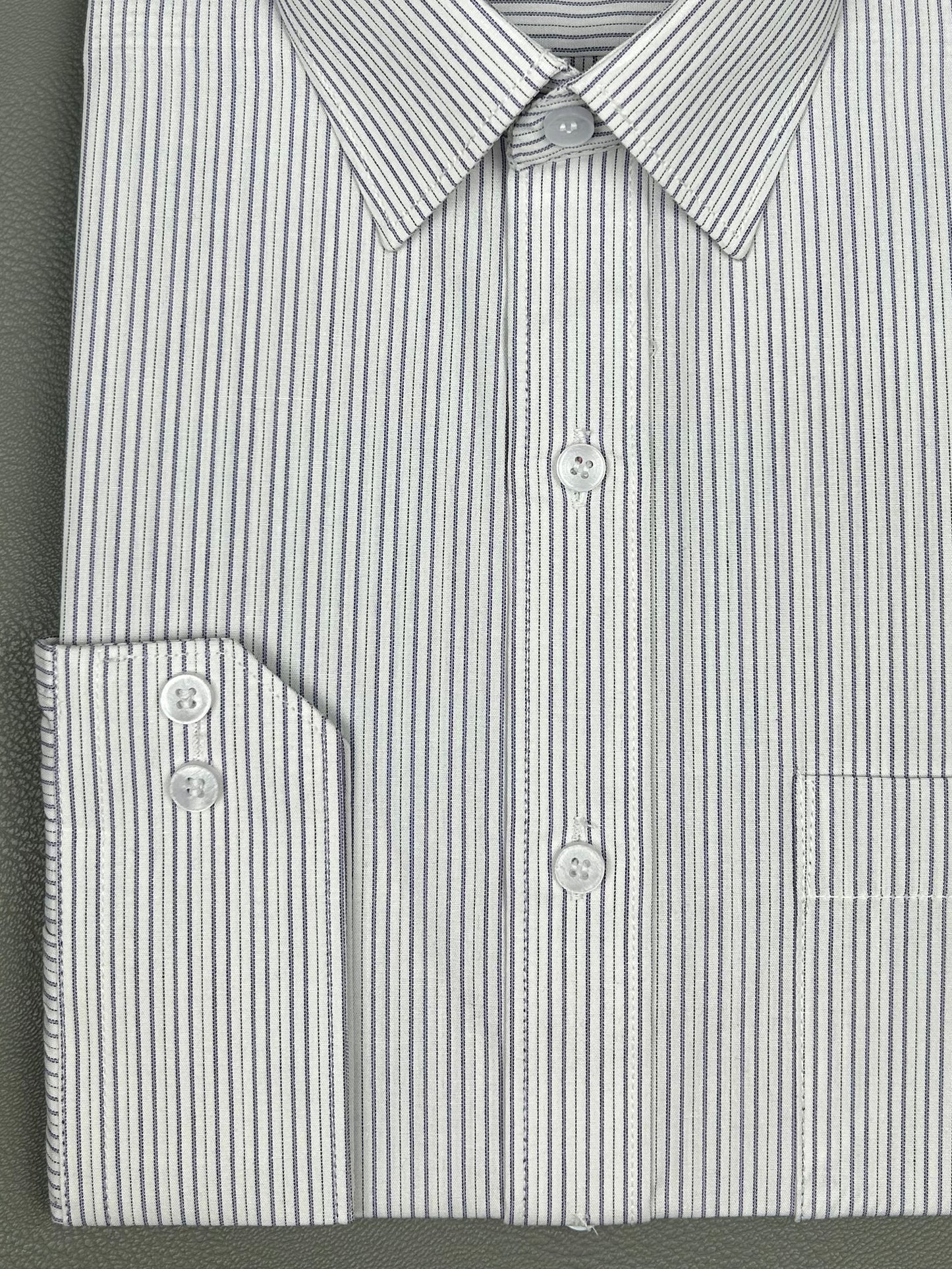 Purple Lines Formal Dress Shirt For Men MFS183