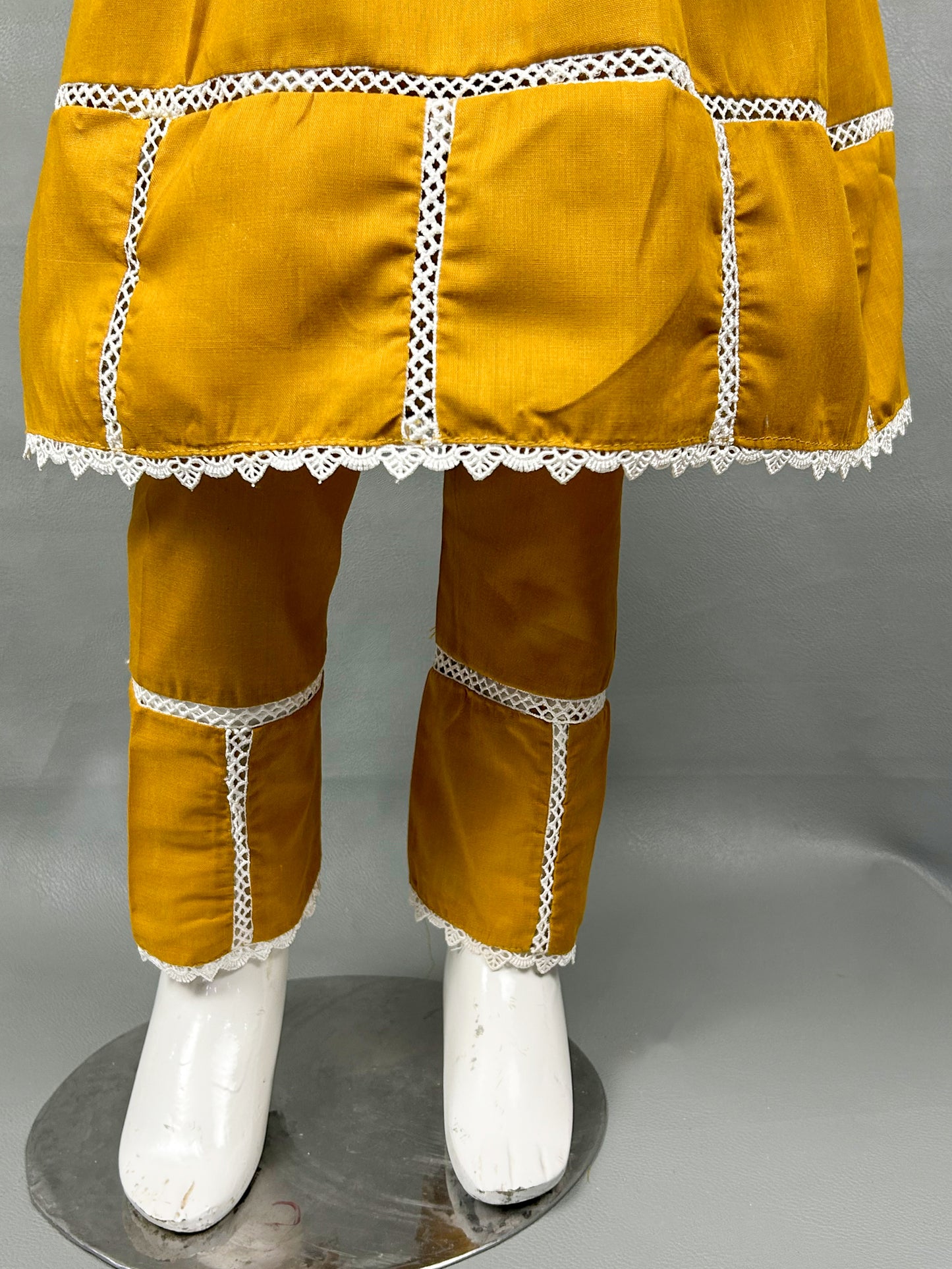 5Yr - 12Yrs Brown Embroidered Suit For Girls RZ GS129
