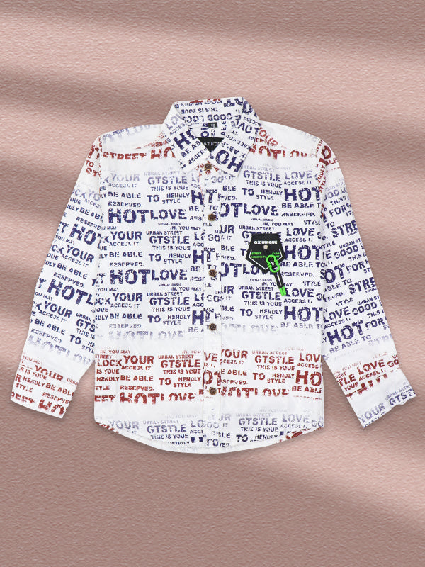 NB Boys Casual Shirt 3Yrs - 12Yrs GX Unique White