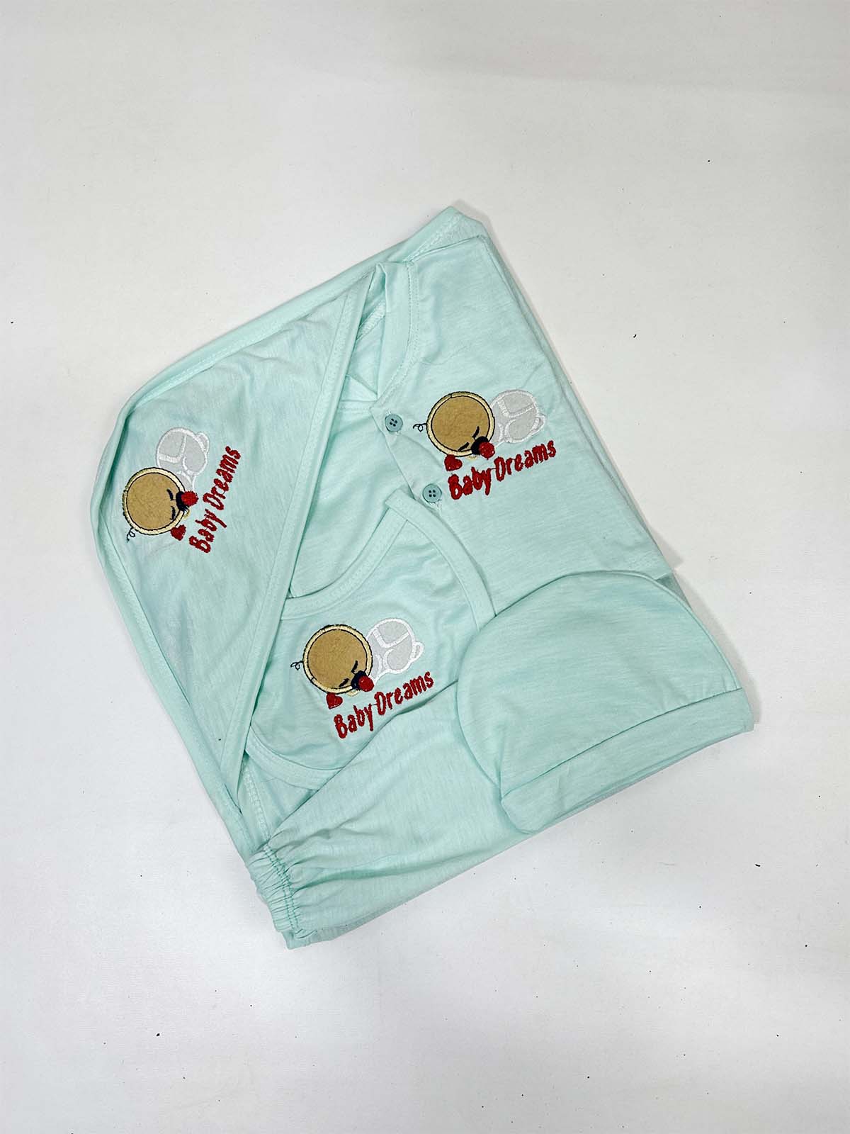 0Mth - 3Mth Green 5Pcs Gift Set For Newborn HG NBGS241