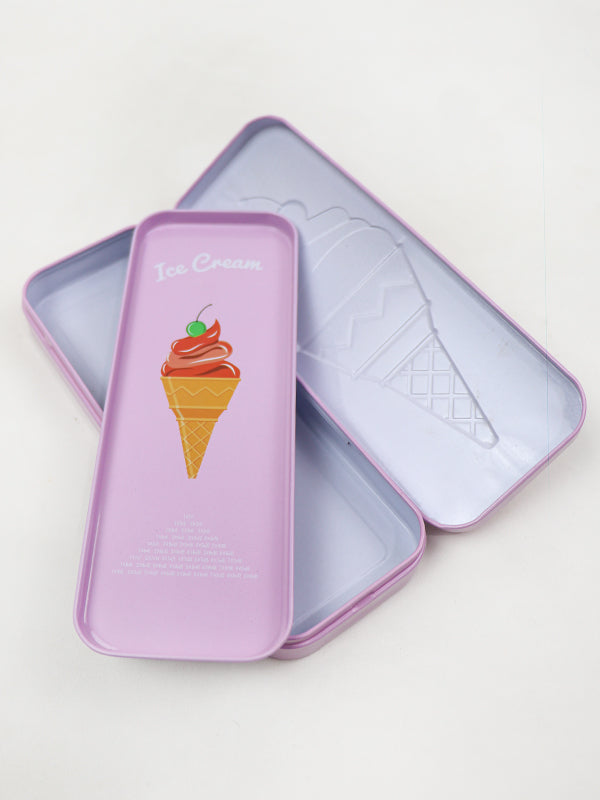 PB11 Metal Pencil Box For Kids Ice Cream Pink
