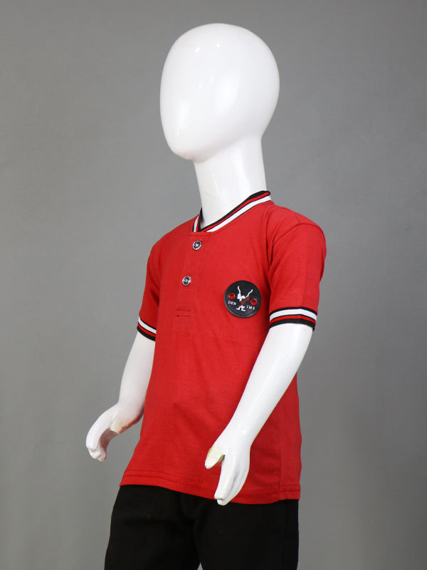TB Boy T-Shirt 3 Yrs - 8 Yrs Red