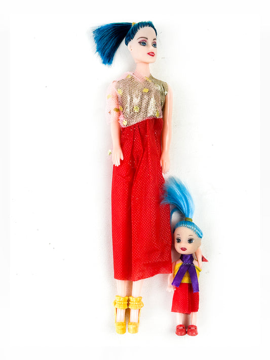 Cute Princess With Baby Girl Doll