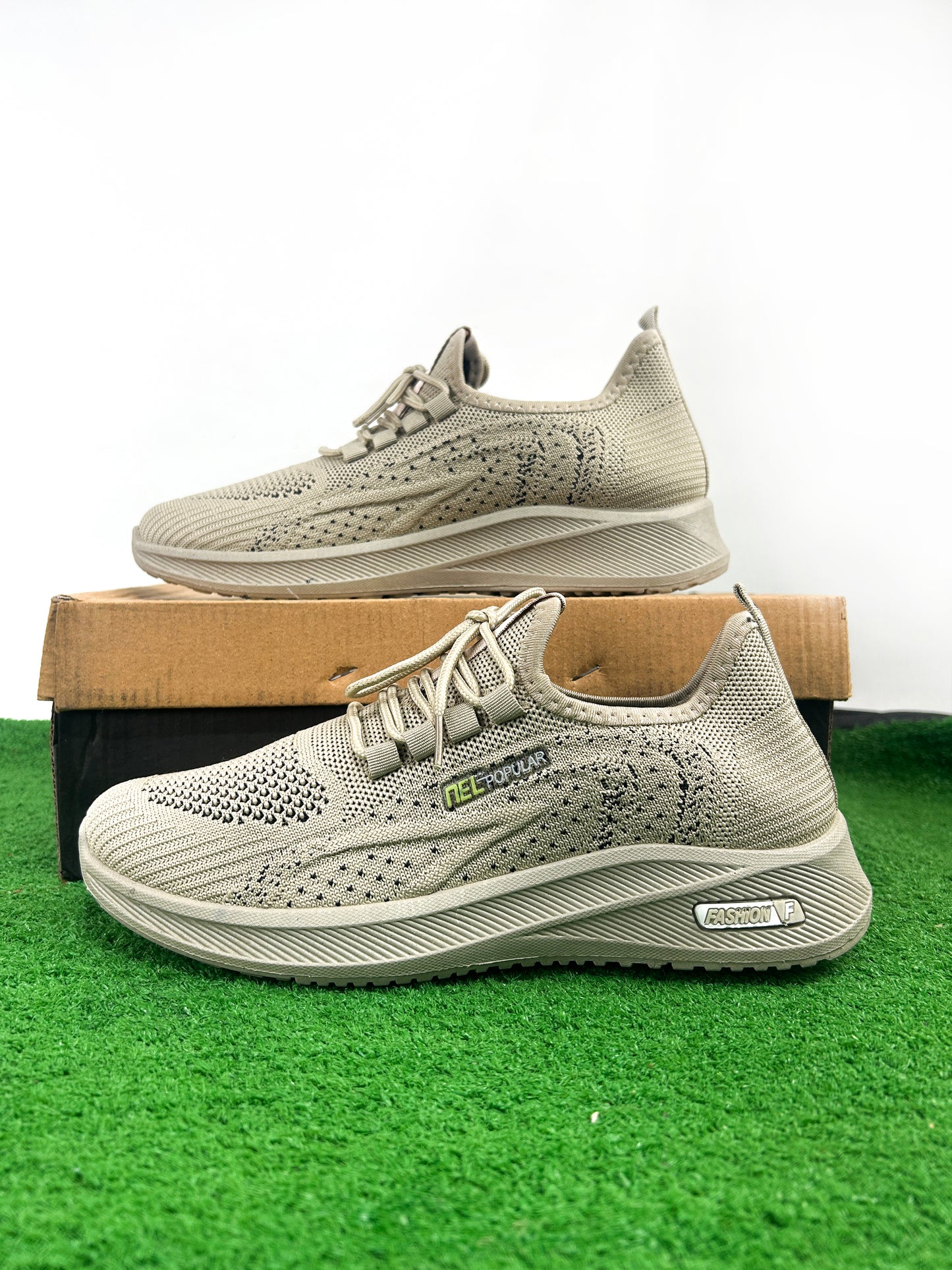 Beige Casual Sneakers For Men MJS138
