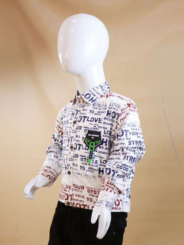 NB Boys Casual Shirt 3Yrs - 12Yrs GX Unique White