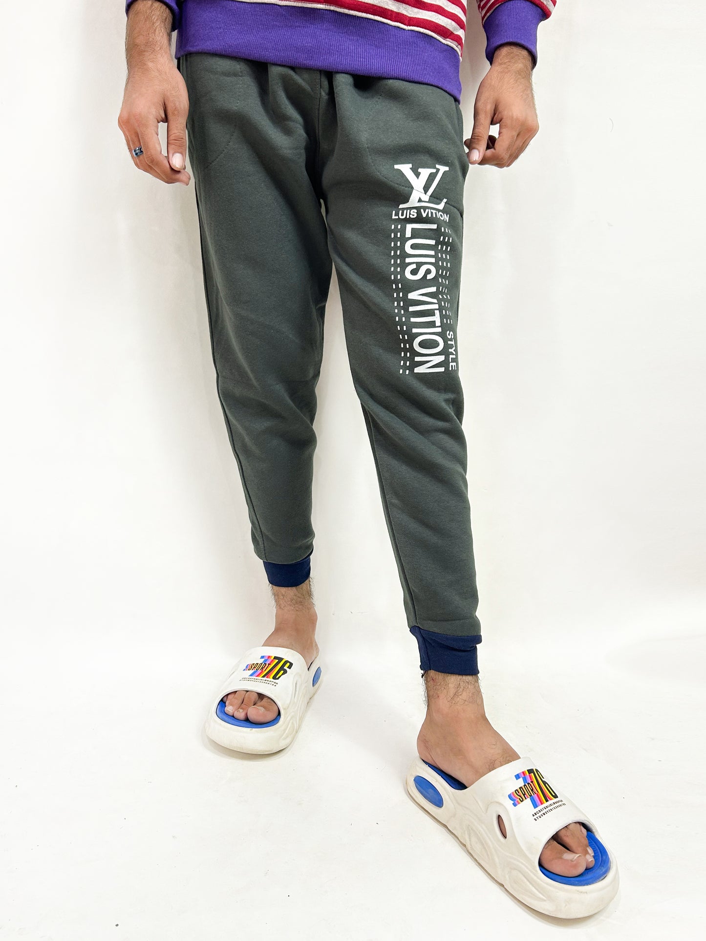 Dark Grey LV Trouser For Men HG MT108