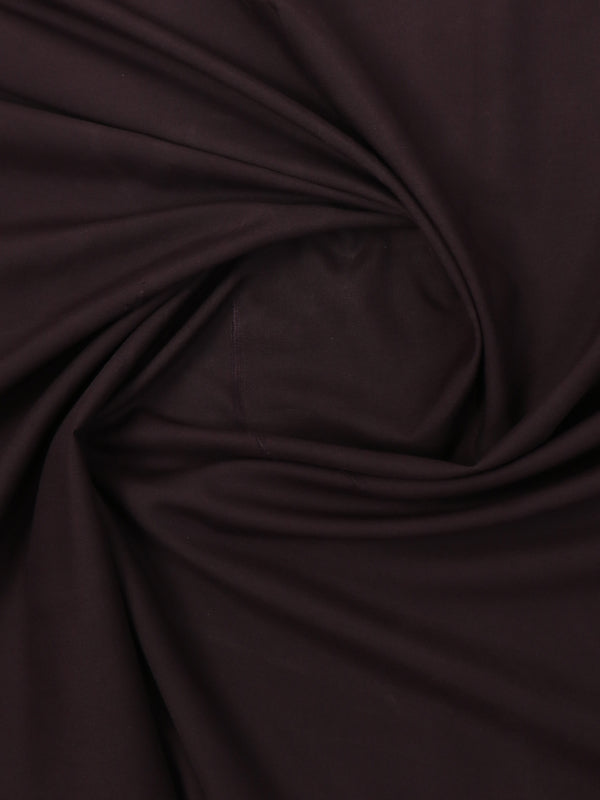 Men's Unstitched Kameez Shalwar Fabric Plain Dark Brown MUF84