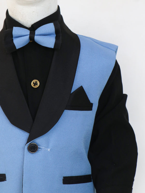 BCP06 4 PCS Suit for Boys 6Mth - 14Yrs Light Blue