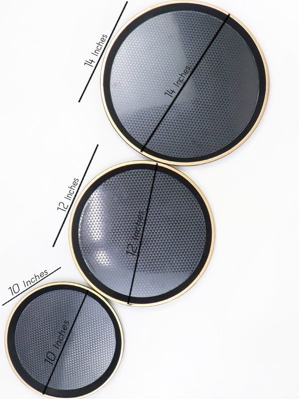 Plastic Round Shape Serving Tray 3 Sizes Set