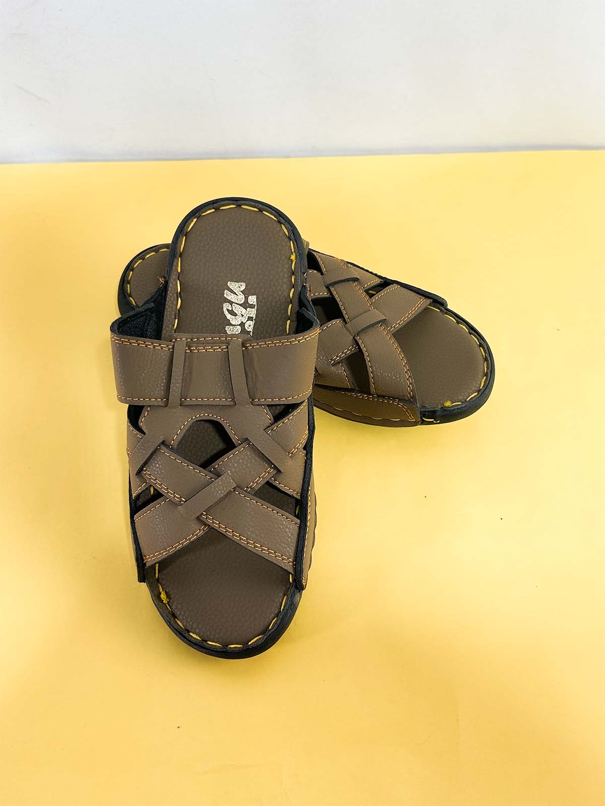 Brown Casual Slippers for Men MC148