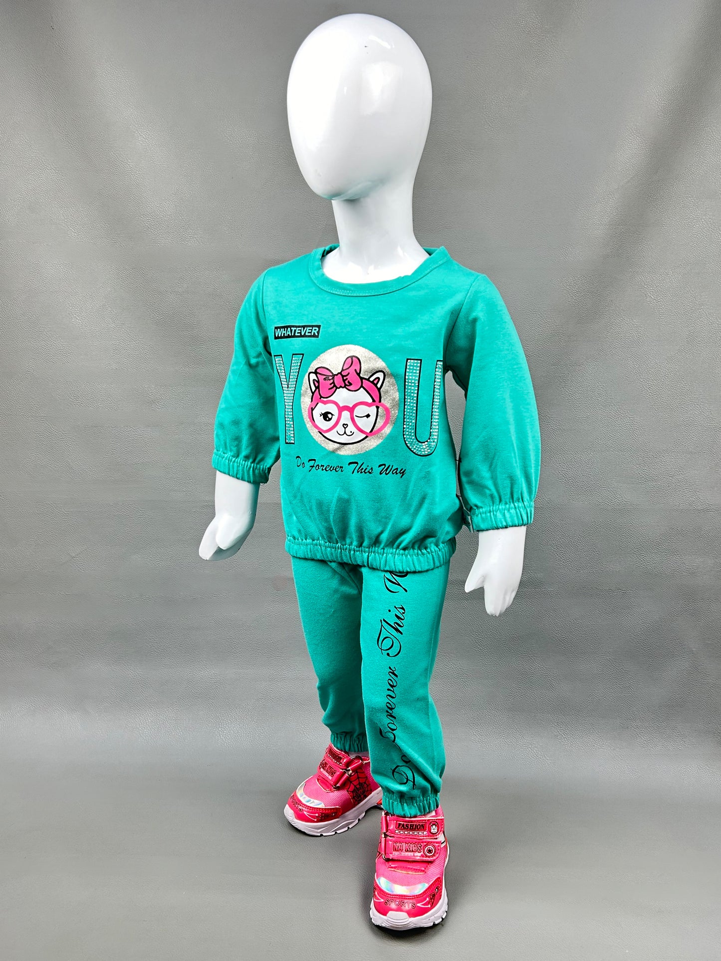 1Yr - 4Yrs Forever Turquoise Suit For Girls SK GS112