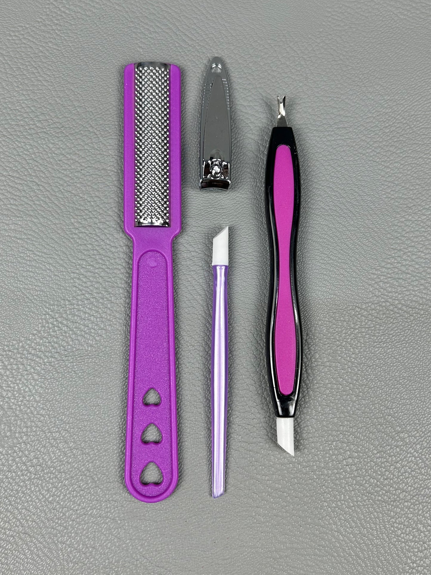 Set Of 4 Beauty Nail Care Tool Kit Multicolor