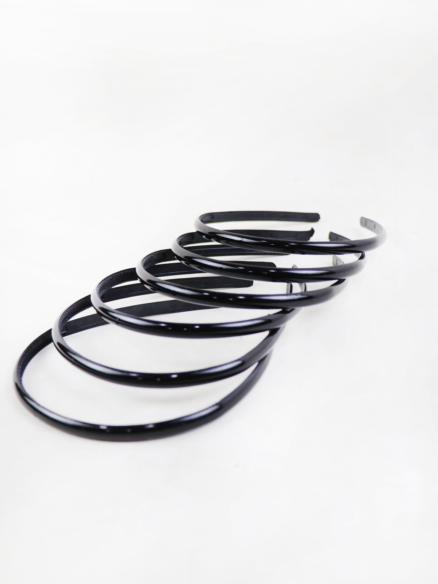GHB07 Pack of 6 Black Head Band for Girls