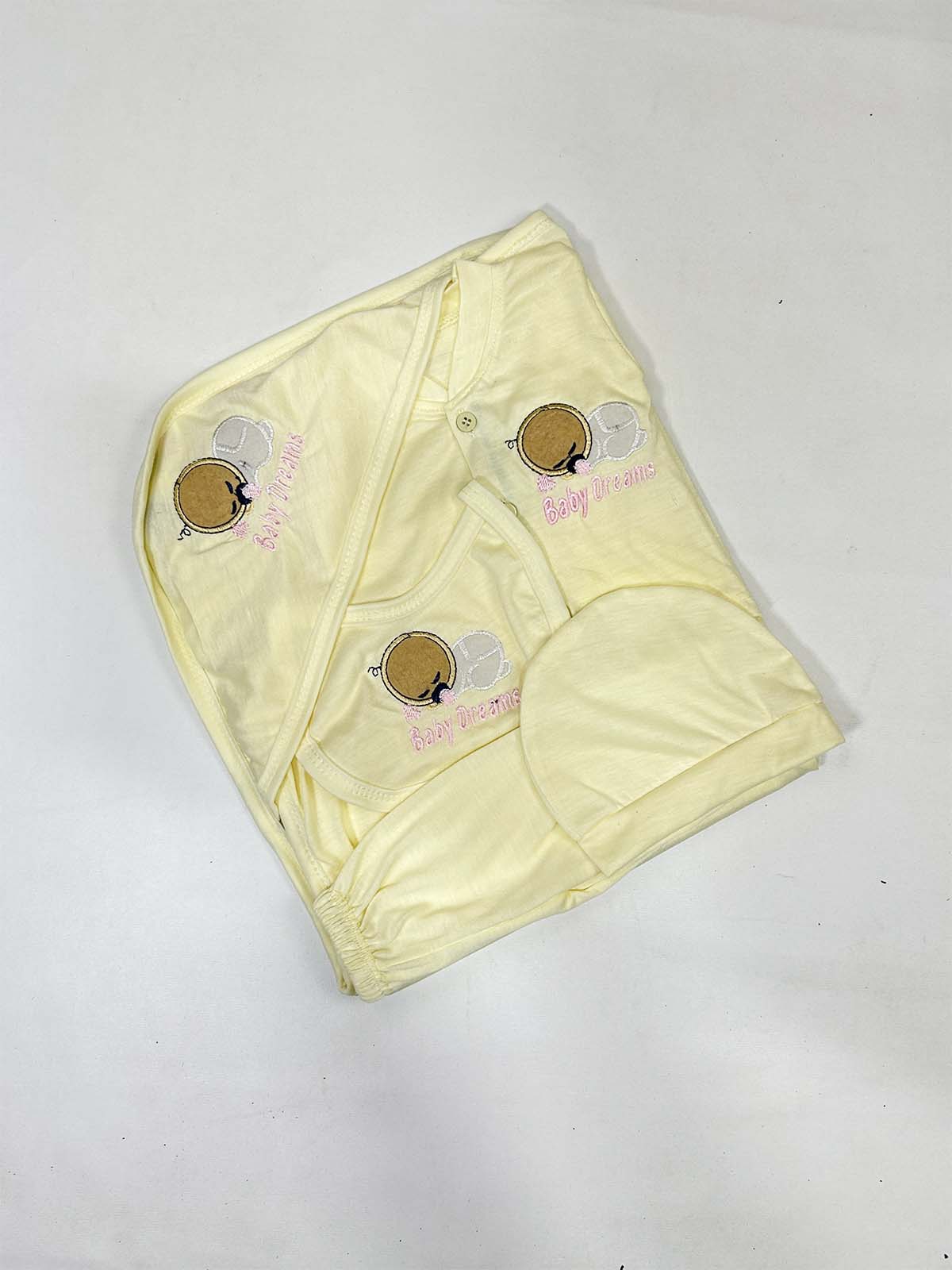 0Mth - 3Mth Yellow 5Pcs Gift Set For Newborn HG NBGS242