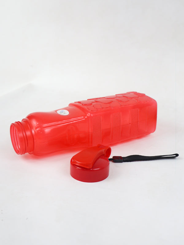 Transparent Novel Water Bottle Red - 1200 ML