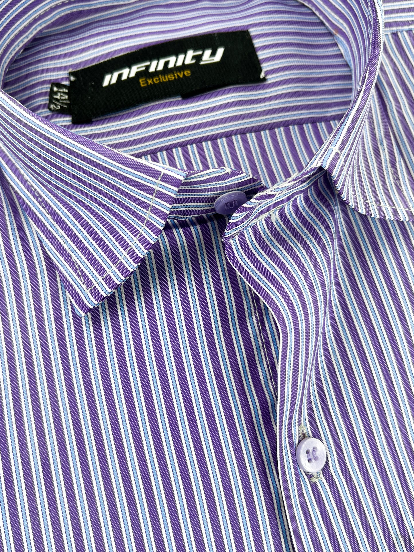 Purple Lines Formal Dress Shirt For Men MFS311