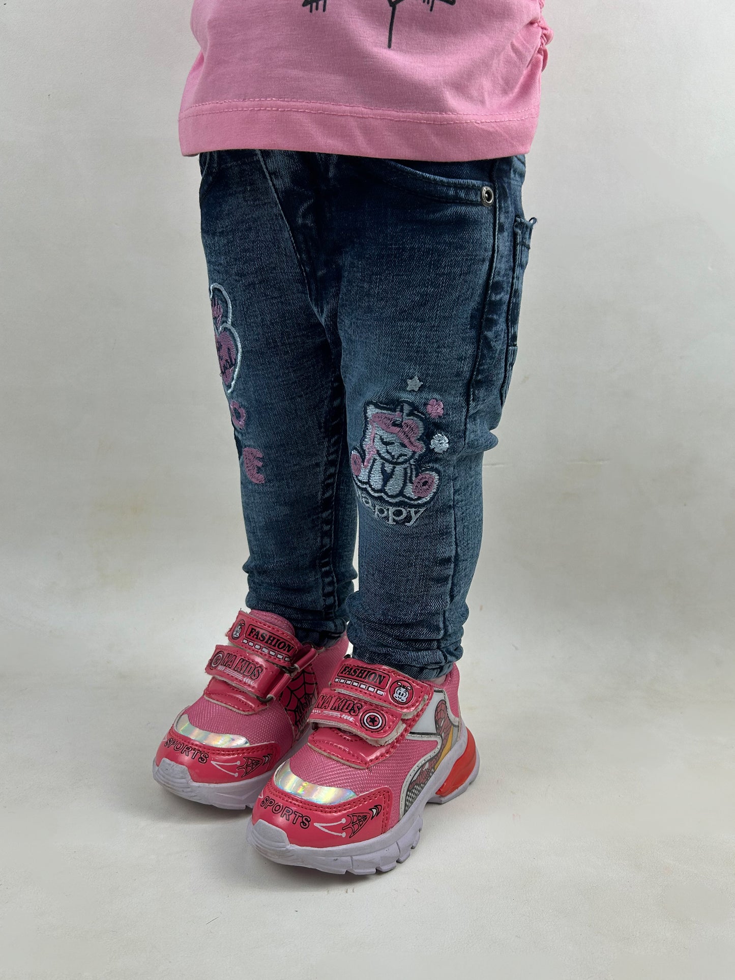 2Yrs - 11Yrs Dusk Blue Stretchable Denim Jeans For Girls GJ17